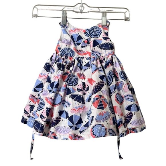 Jillians Closet 3-6 Month Old Girls Dress Summer Colorful Bow Lined Cotton Blend - Picture 2 of 15